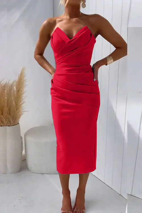Kordula - Eleganz Midi-Kleid