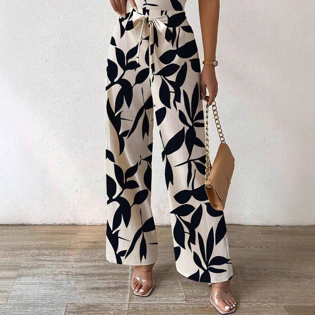 Liane | Trägerloser Overall mit Blumenprint