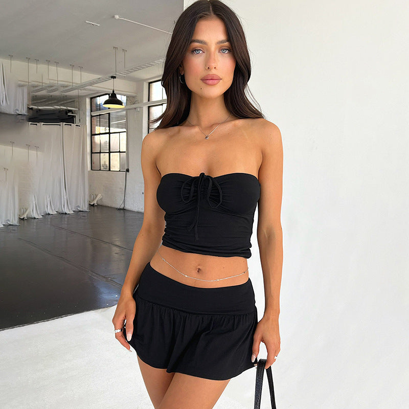 Heidi | Bustier-Ensemble und Faltenrock