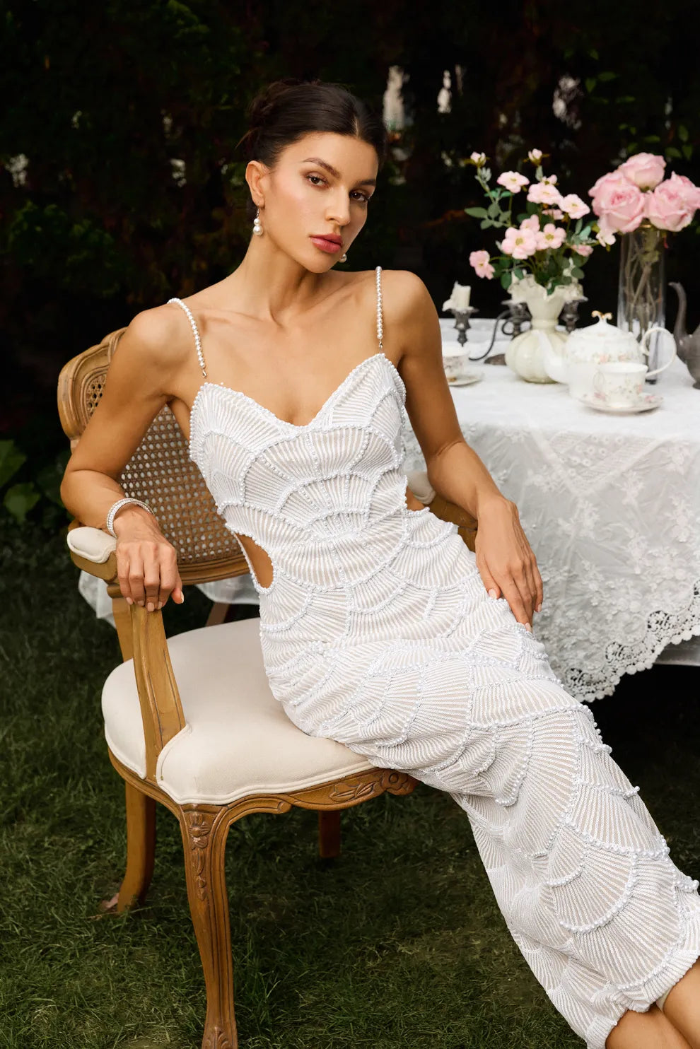Ysola - Damen Elegantes Abendkleid Ärmelloses