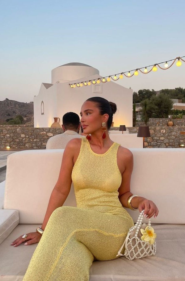 Yalina - Damen Ärmelloses Kleid Maxi