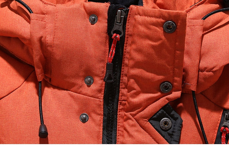 Herren Stilvolle Outdoor-Winterjacke Wasserdicht