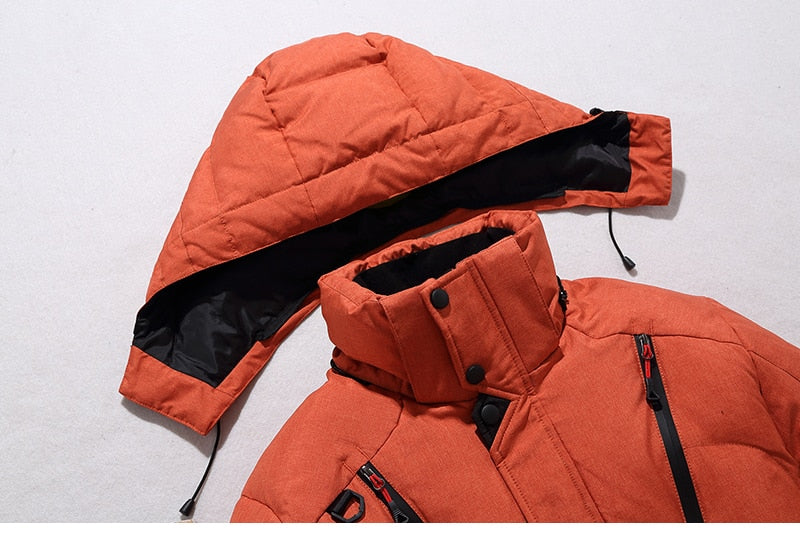 Herren Stilvolle Outdoor-Winterjacke Wasserdicht
