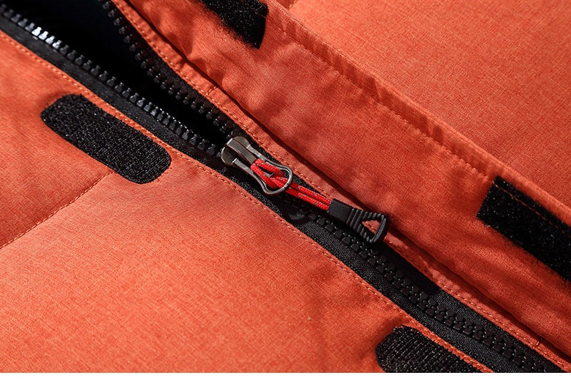 Herren Stilvolle Outdoor-Winterjacke Wasserdicht