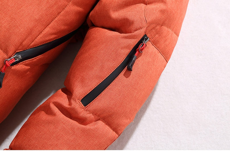 Herren Stilvolle Outdoor-Winterjacke Wasserdicht