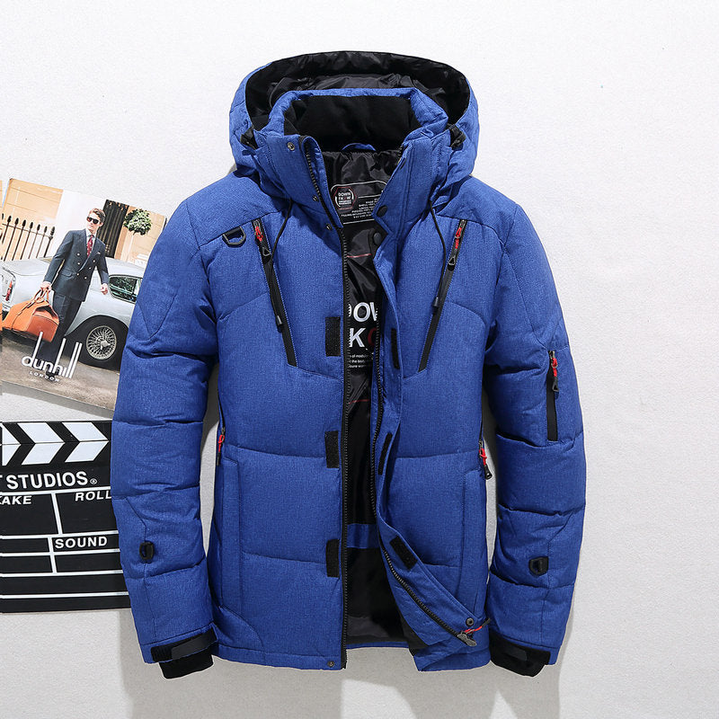 Herren Stilvolle Outdoor-Winterjacke Wasserdicht