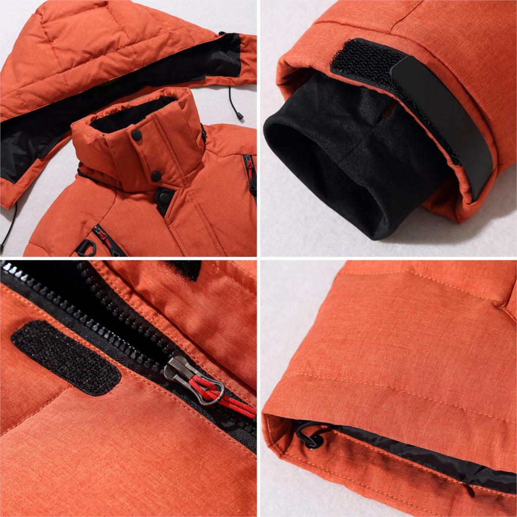 Herren Stilvolle Outdoor-Winterjacke Wasserdicht