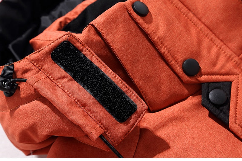 Herren Stilvolle Outdoor-Winterjacke Wasserdicht