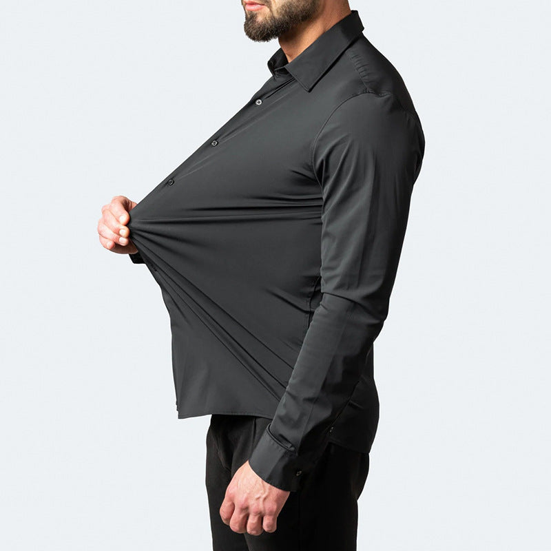 Herren Stretch Hemd für Ultimativen Komfort Langarm