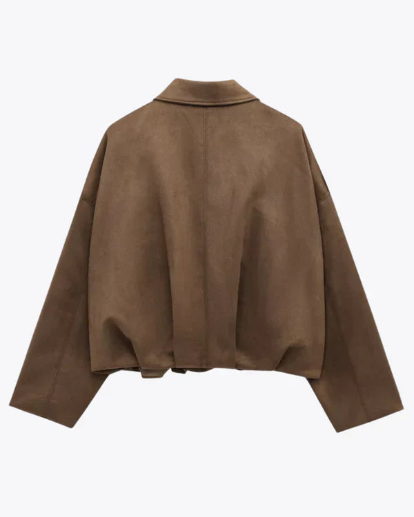 LUMIÈRE | FAUX SUÈDE BOMBERJACKE