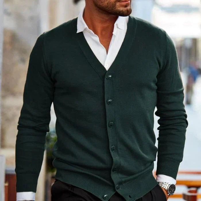 Herren Elegante Strickjacke Lässig
