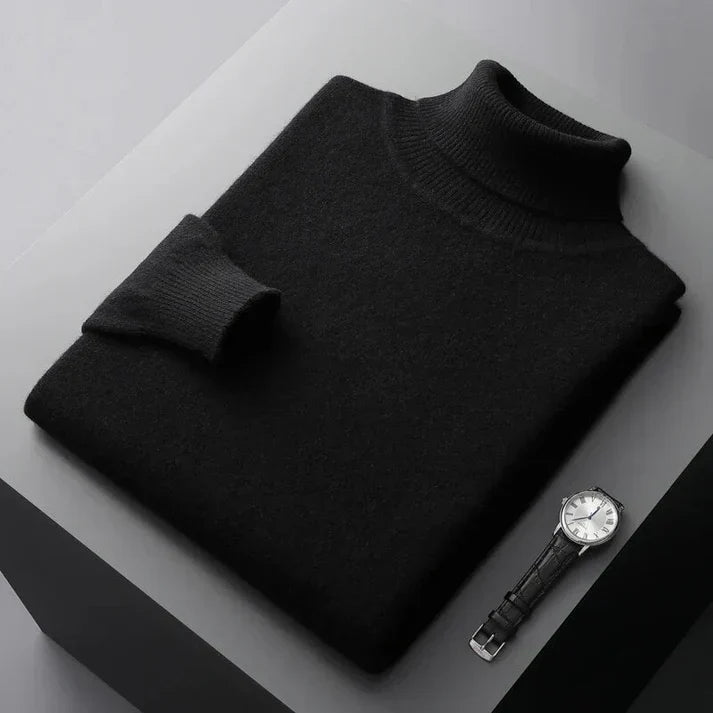 Herren Hochwertiger Pullover Rollkragen