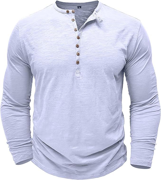 Herren Lockeres Shirt Langarm