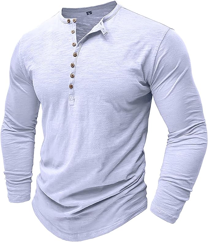 Herren Lockeres Shirt Langarm