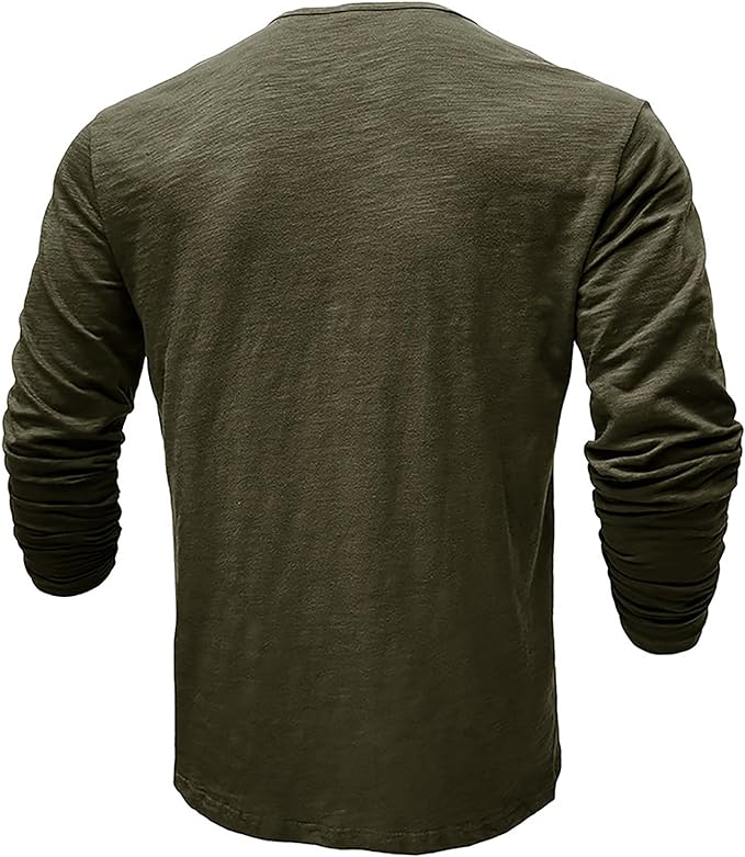 Herren Lockeres Shirt Langarm