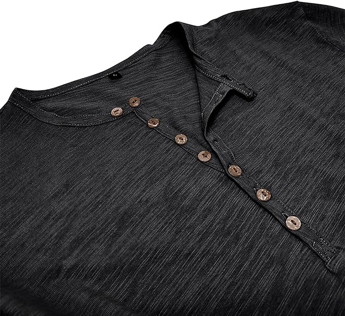 Herren Lockeres Shirt Langarm