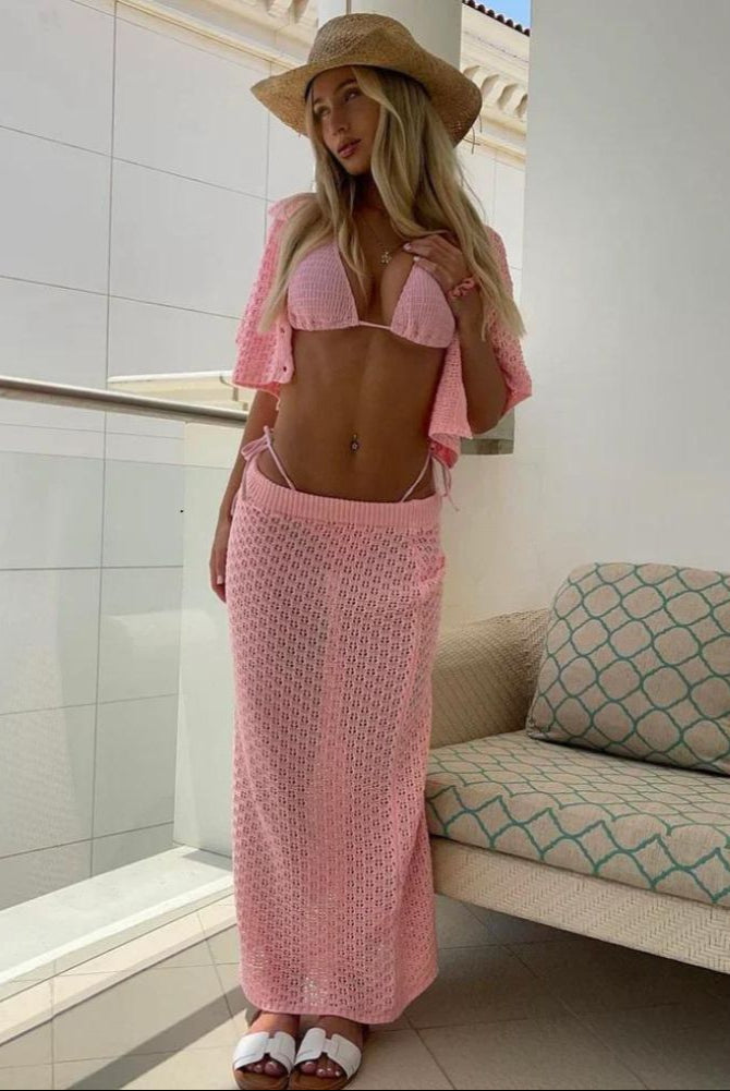Zyell - Damen Stilvolles Häkelset Elegant