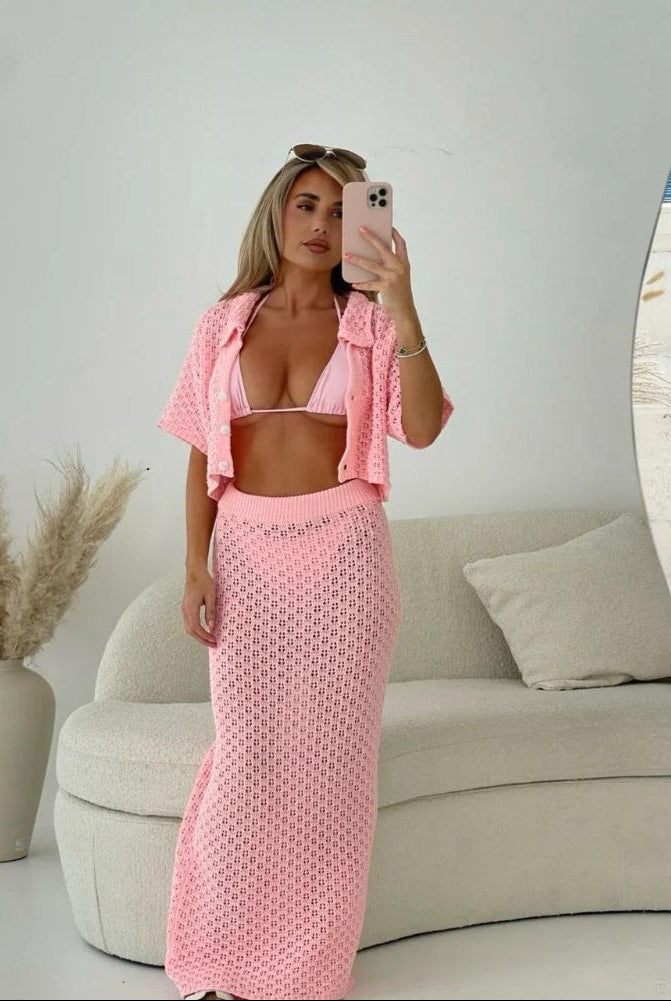 Zyell - Damen Stilvolles Häkelset Elegant