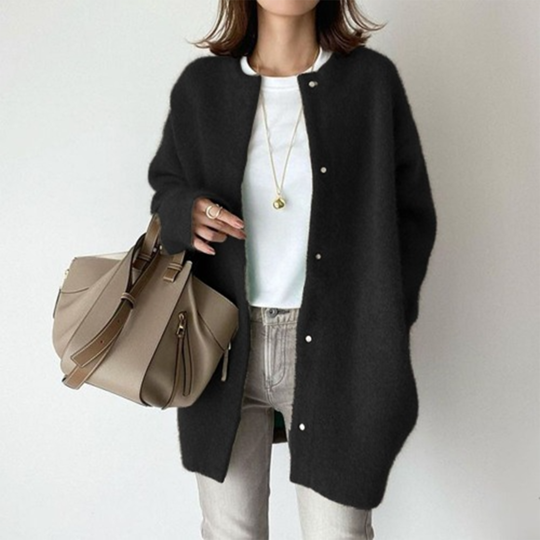 Damen Vintage Strickjacke Langarm