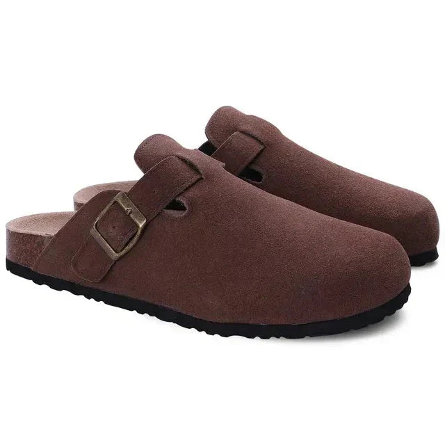 Herren Suede Slipper Bequem