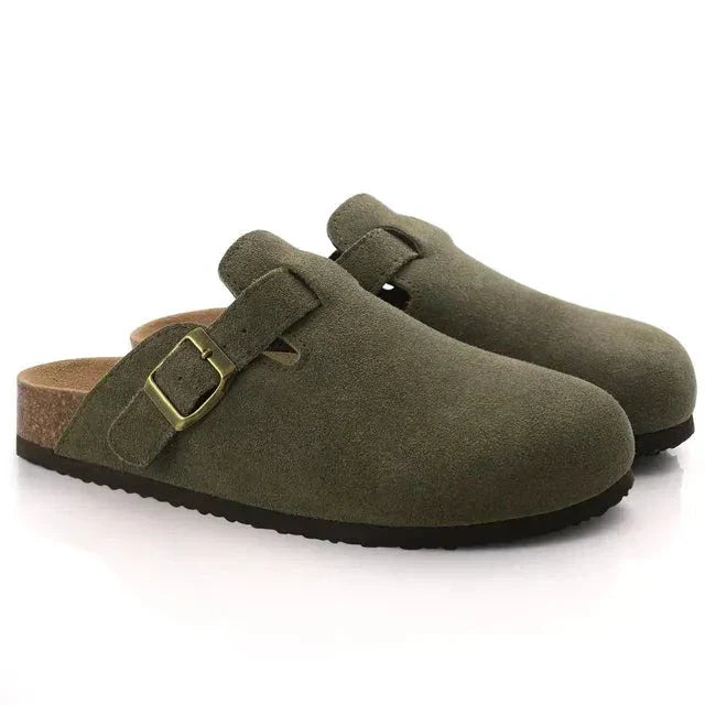 Herren Suede Slipper Bequem