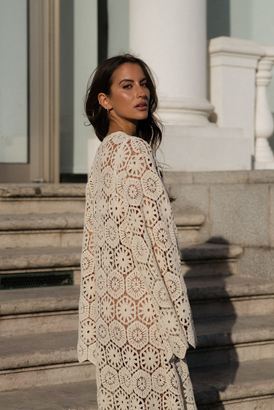 Zayra - Damen Langärmeliges Bestickung Kleid Maxi