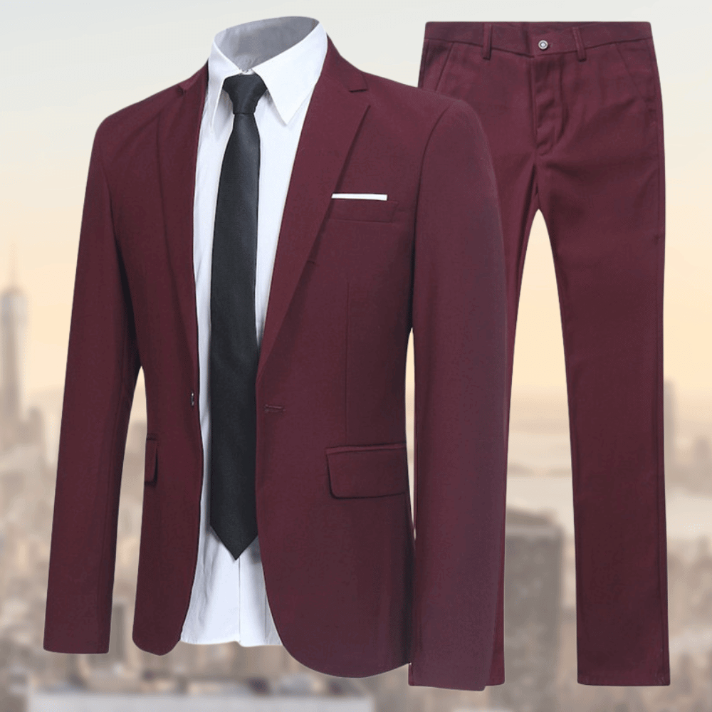Herren Elegant Anzug Slim Fit