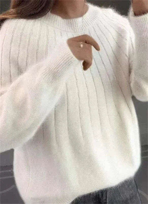 Damen Hochwertiger Pullover Rollkragen
