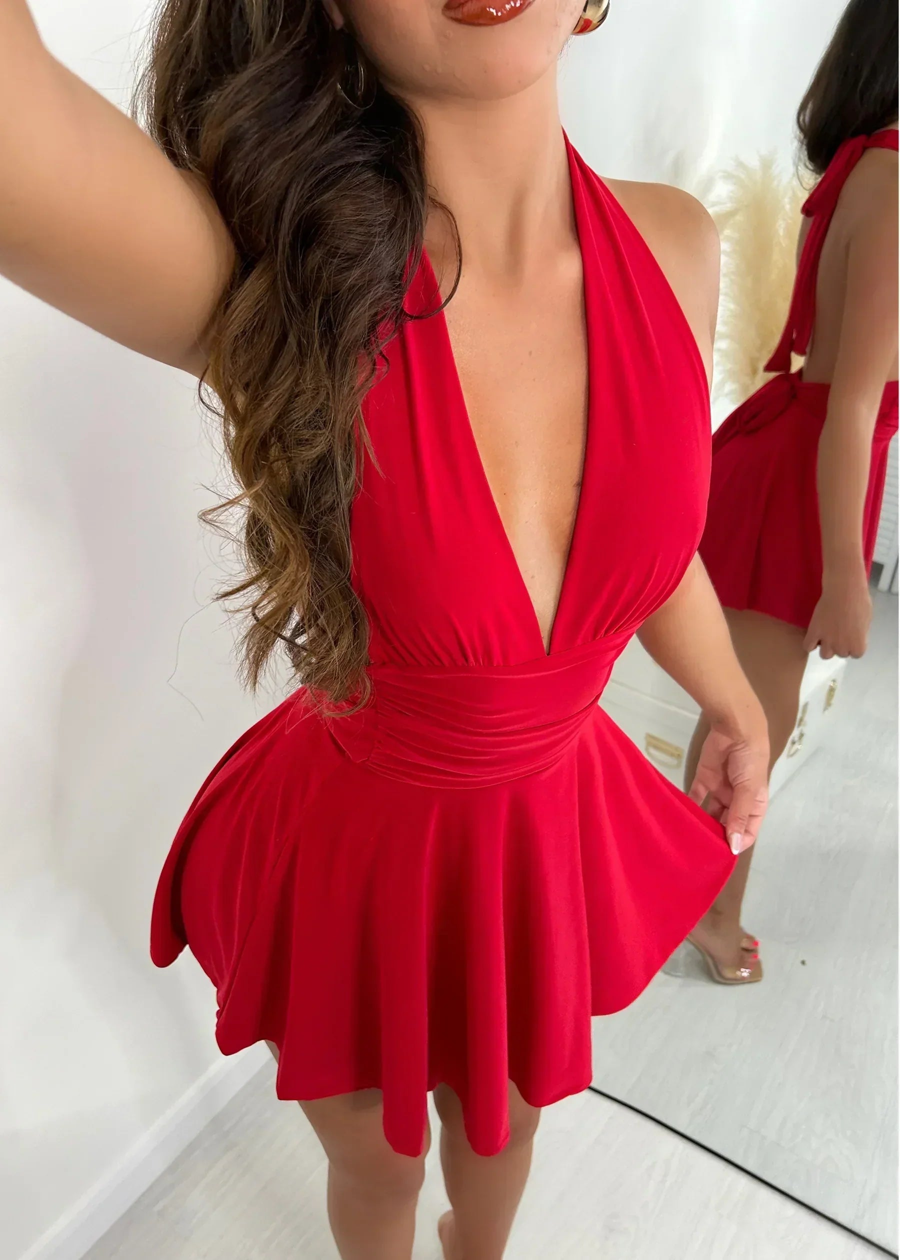 Myra | Fließender Neckholder-Kleid