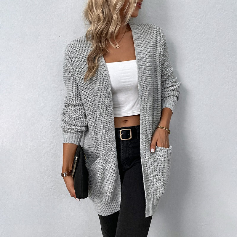 Armgard - Lange Strickjacke