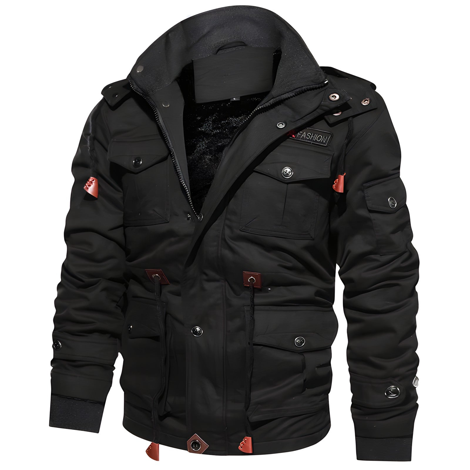 Herren Militärjacke mit mehreren Taschen Tactical