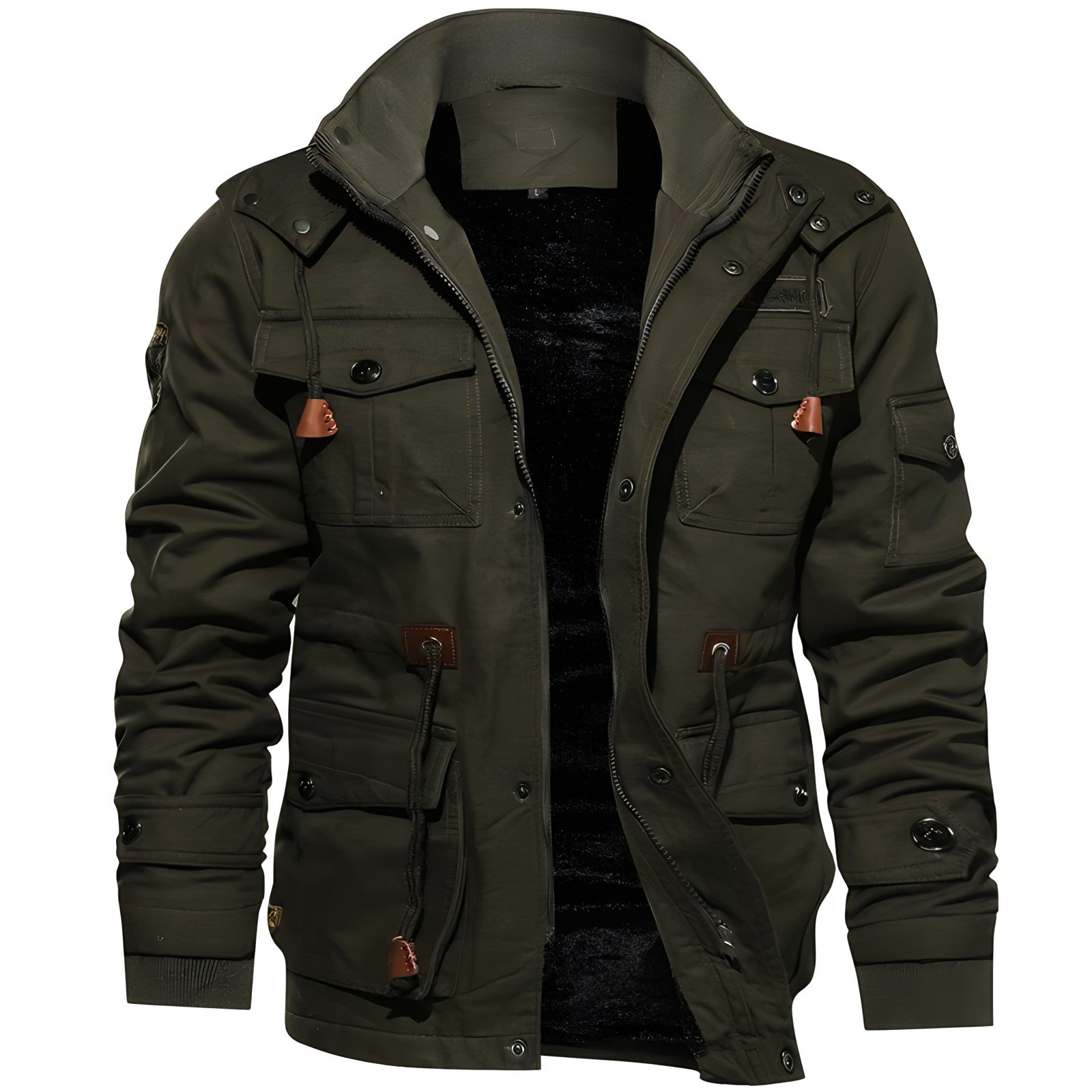 Herren Militärjacke mit mehreren Taschen Tactical