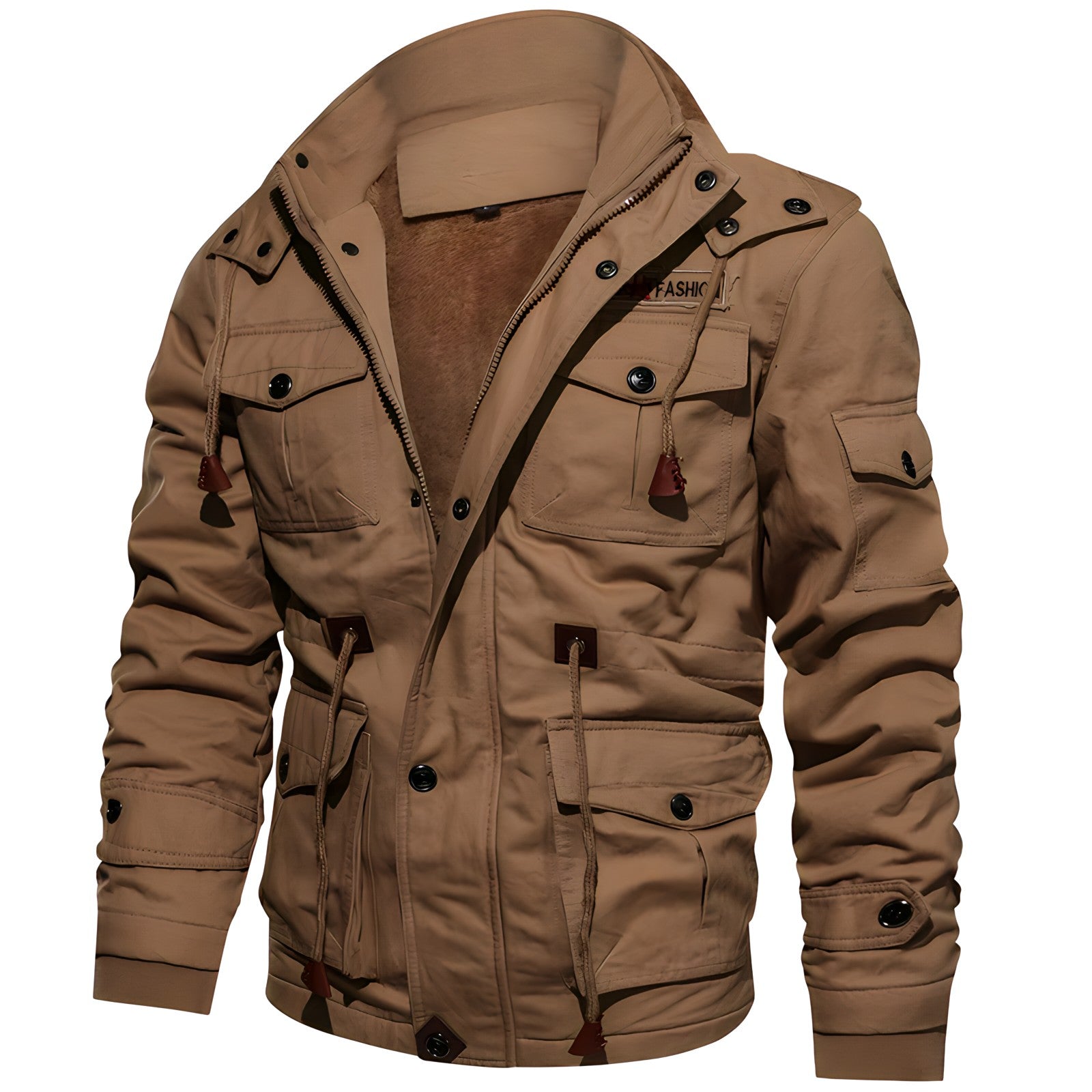 Herren Militärjacke mit mehreren Taschen Tactical
