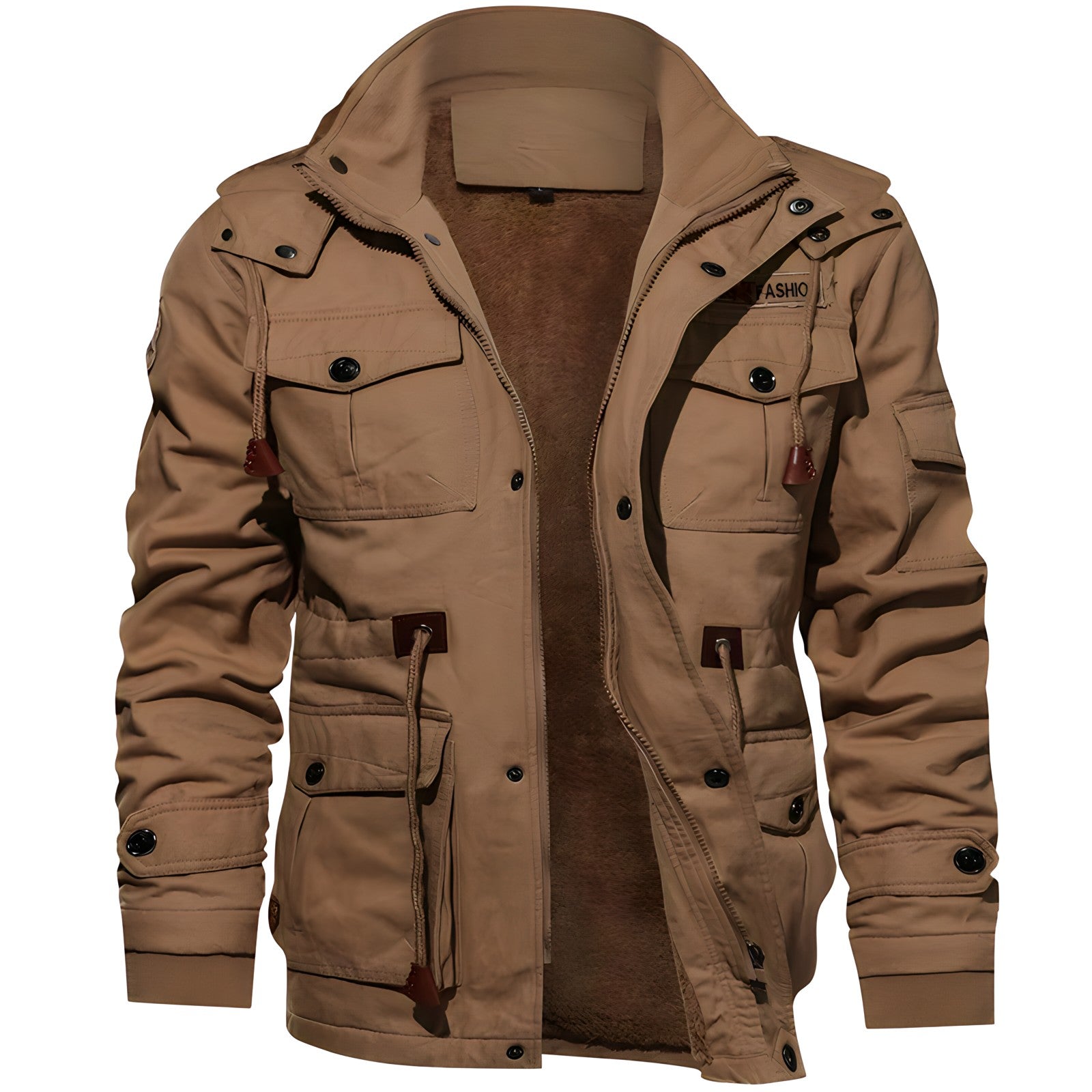 Herren Militärjacke mit mehreren Taschen Tactical