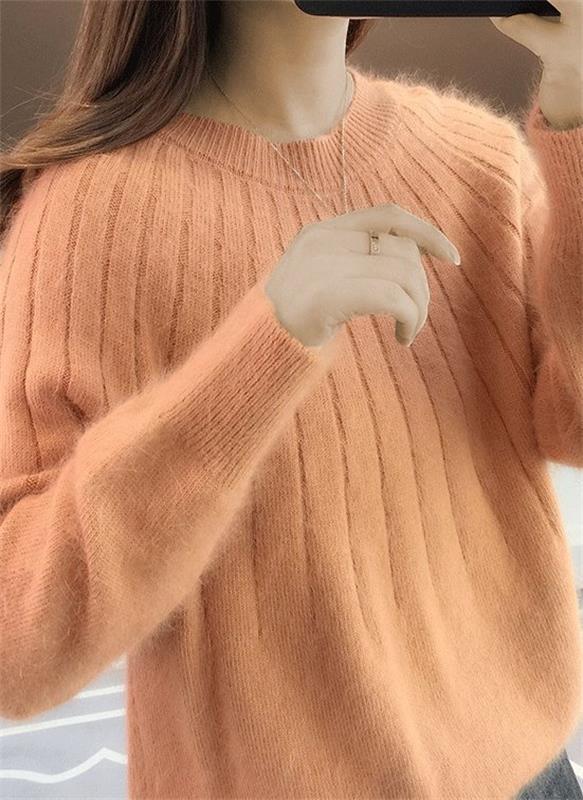 Damen Hochwertiger Pullover Rollkragen