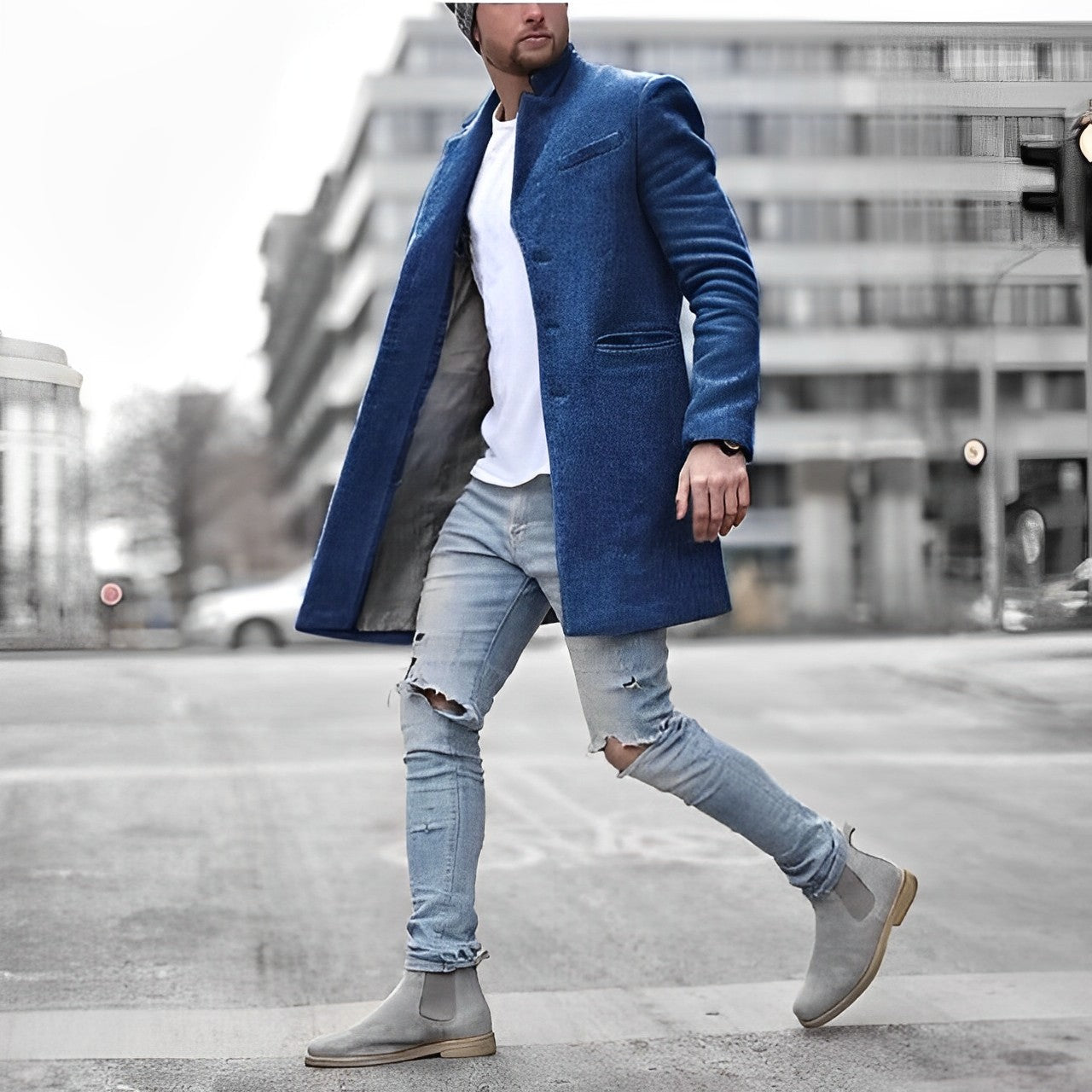 Herren Vielseitige Jacke Lang