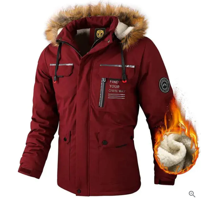 Herren Hochwertige Winterjacke Wasserdicht