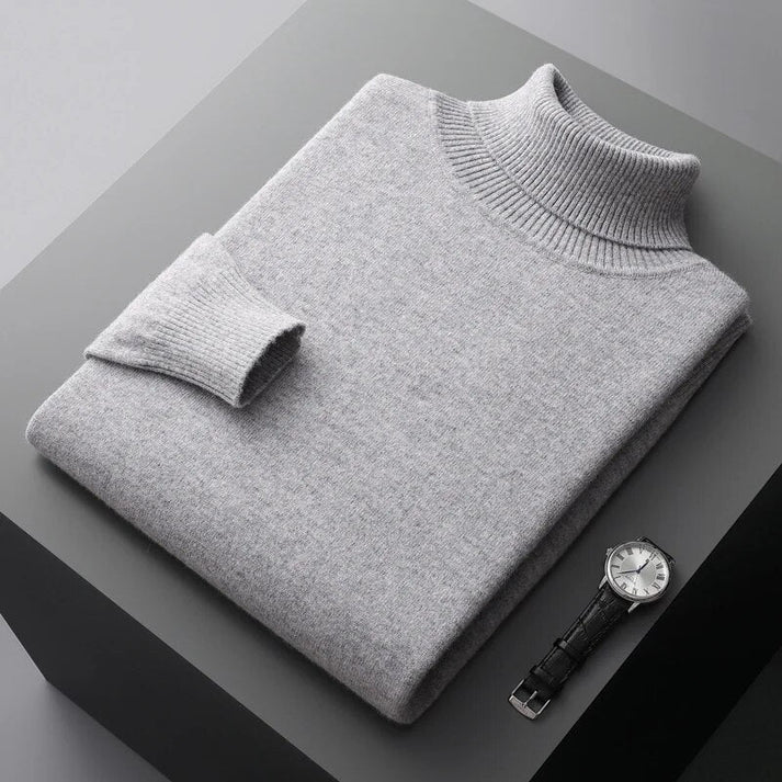 Herren Hochwertiger Pullover Rollkragen