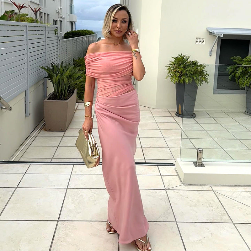 Bella | Langes Kleid aus Spitze Asymmetrisch