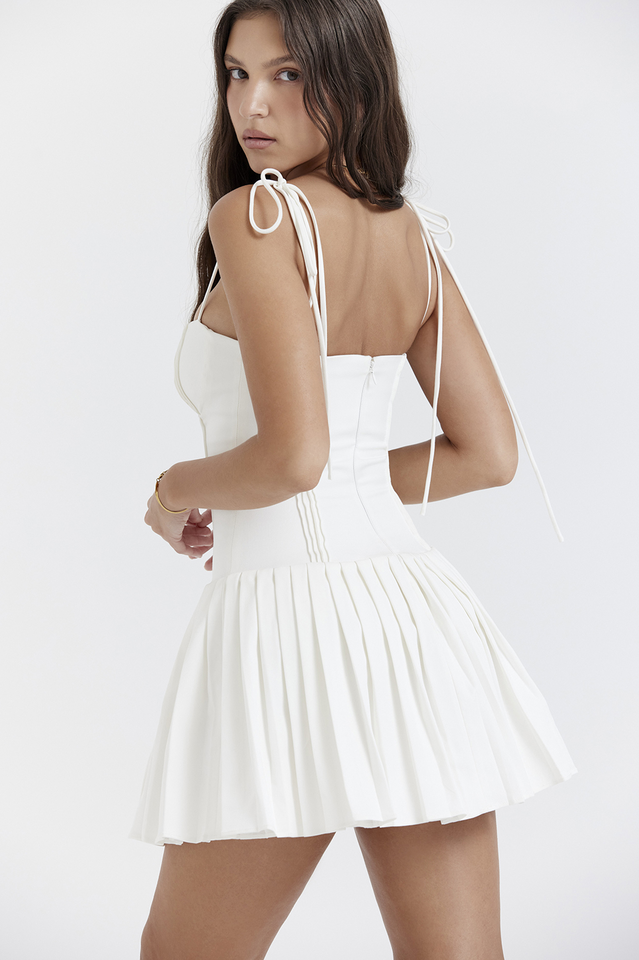 Alba | Plissiertes Korsett-Kleid