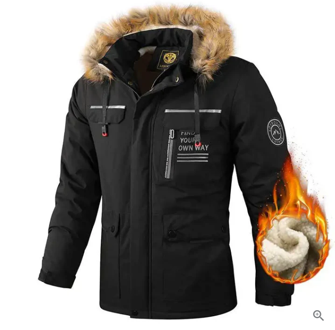 Herren Hochwertige Winterjacke Wasserdicht