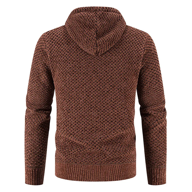 Herren Warme Strickjacke Langarm
