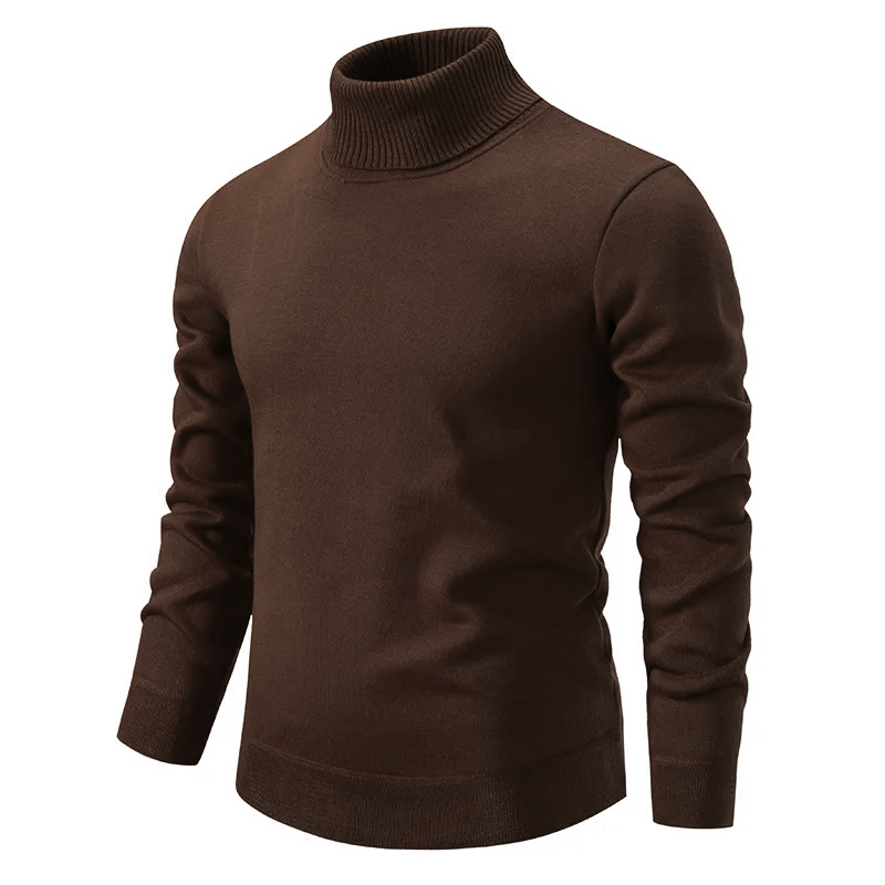 Herren Weiches Rollkragenpullover Warm