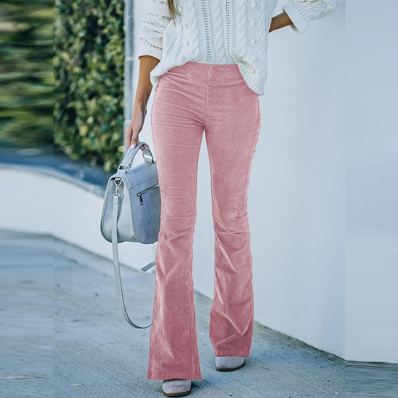 Belia - Dehnbare Lange Cordhose