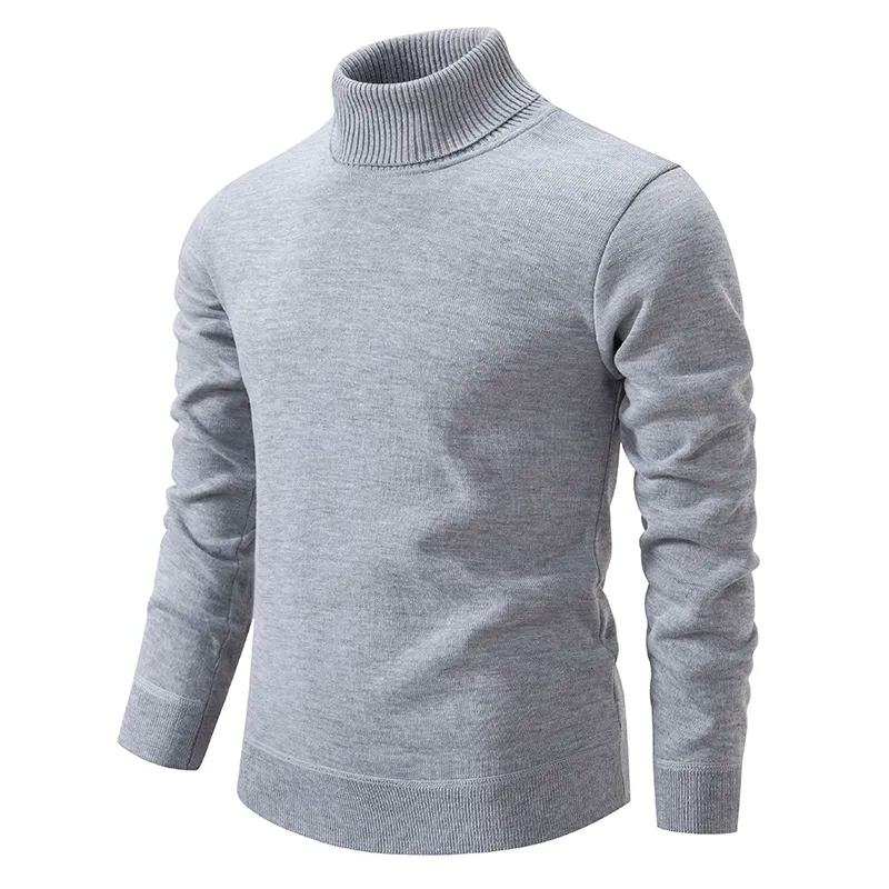 Herren Weiches Rollkragenpullover Warm