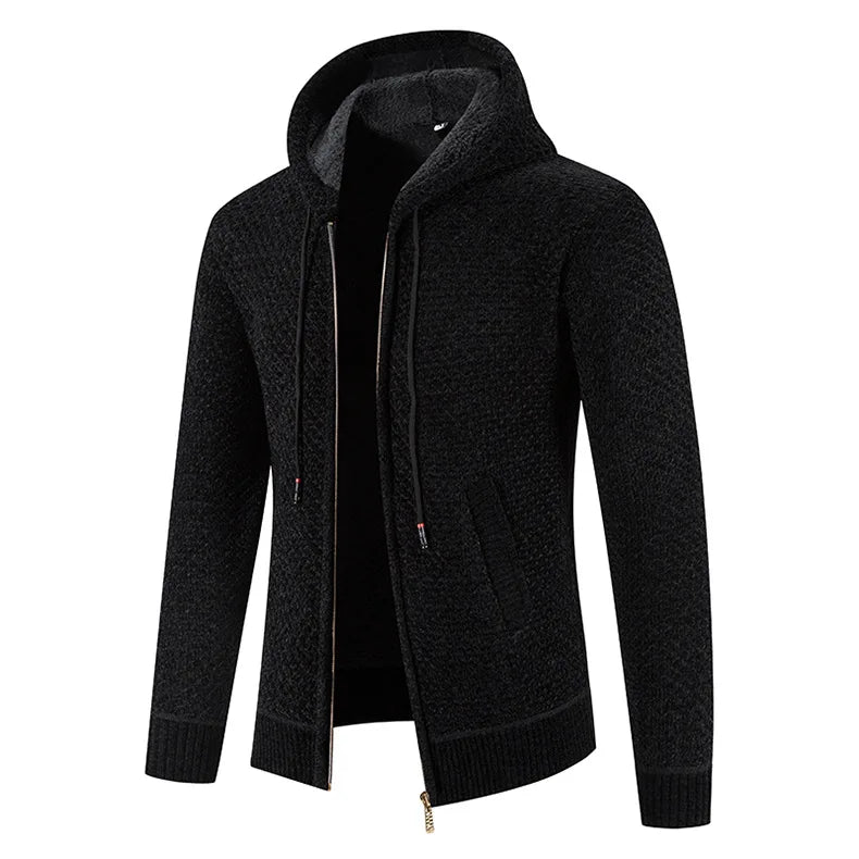 Herren Warme Strickjacke Langarm