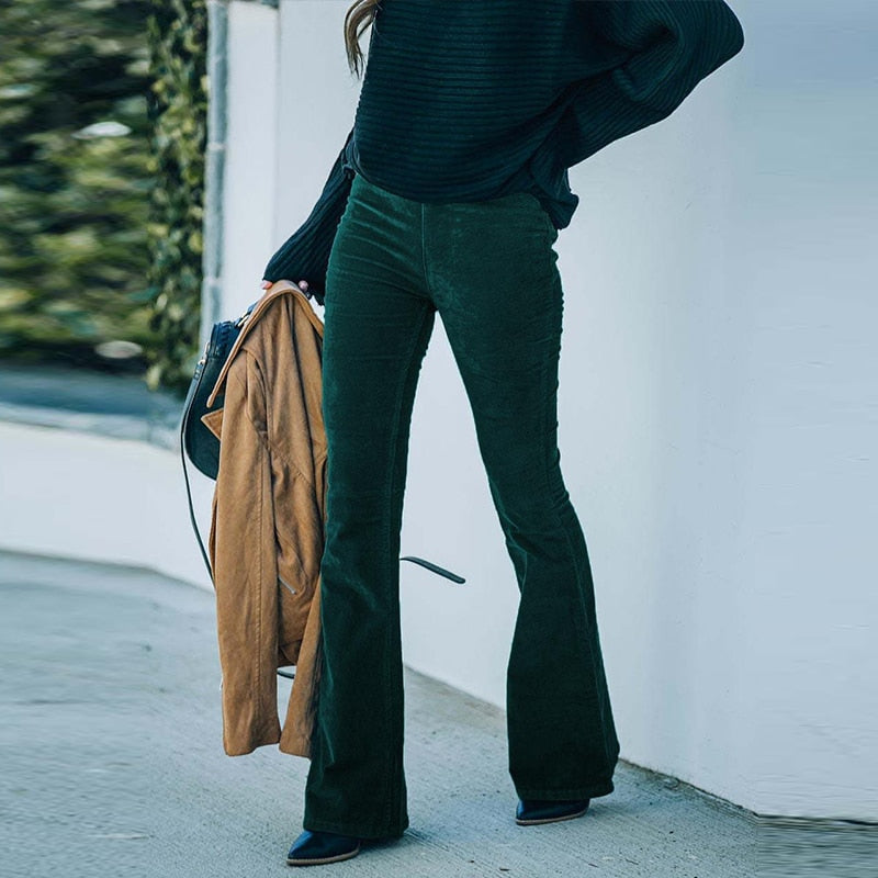 Belia - Dehnbare Lange Cordhose