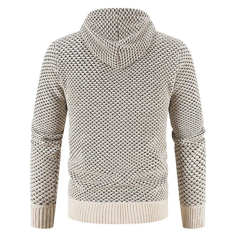Herren Warme Strickjacke Langarm