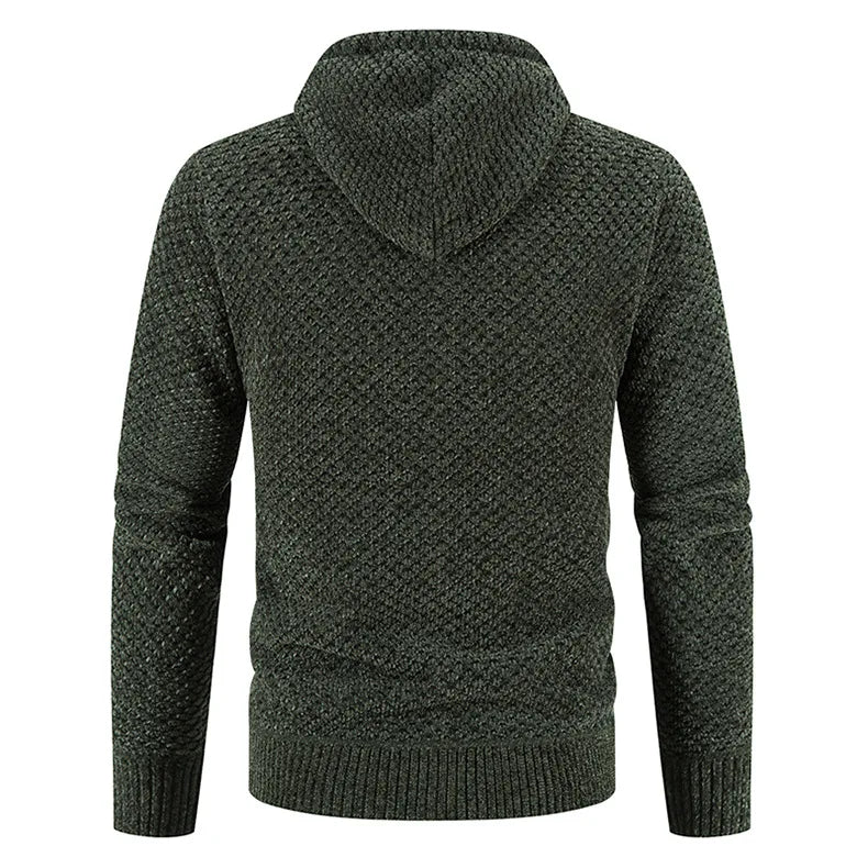 Herren Warme Strickjacke Langarm