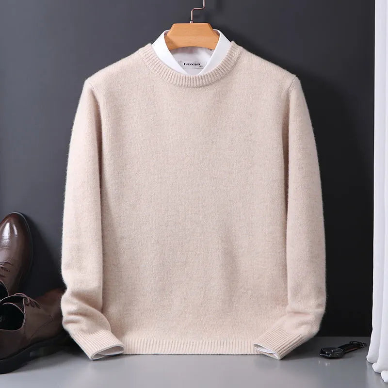 Herren Hochwertige Pullover Langarm